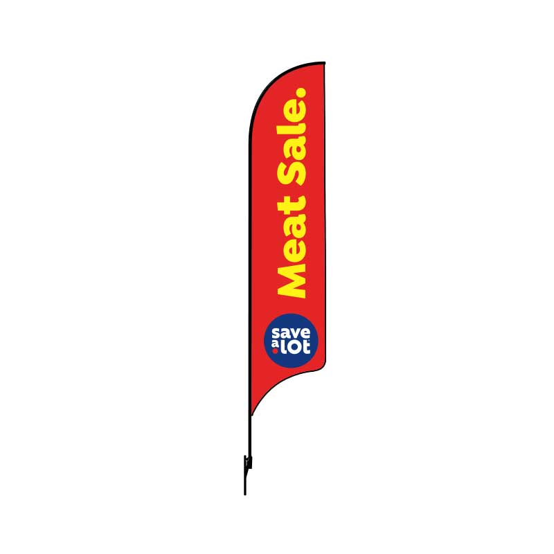 15' Save A Lot Red Meat Sale AdverSail Flag (double sided)