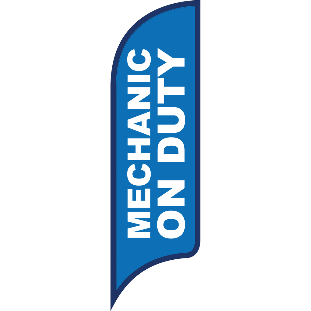 12' FullSpeed Automotive Blue Mechanic on Duty AdverSail Flag